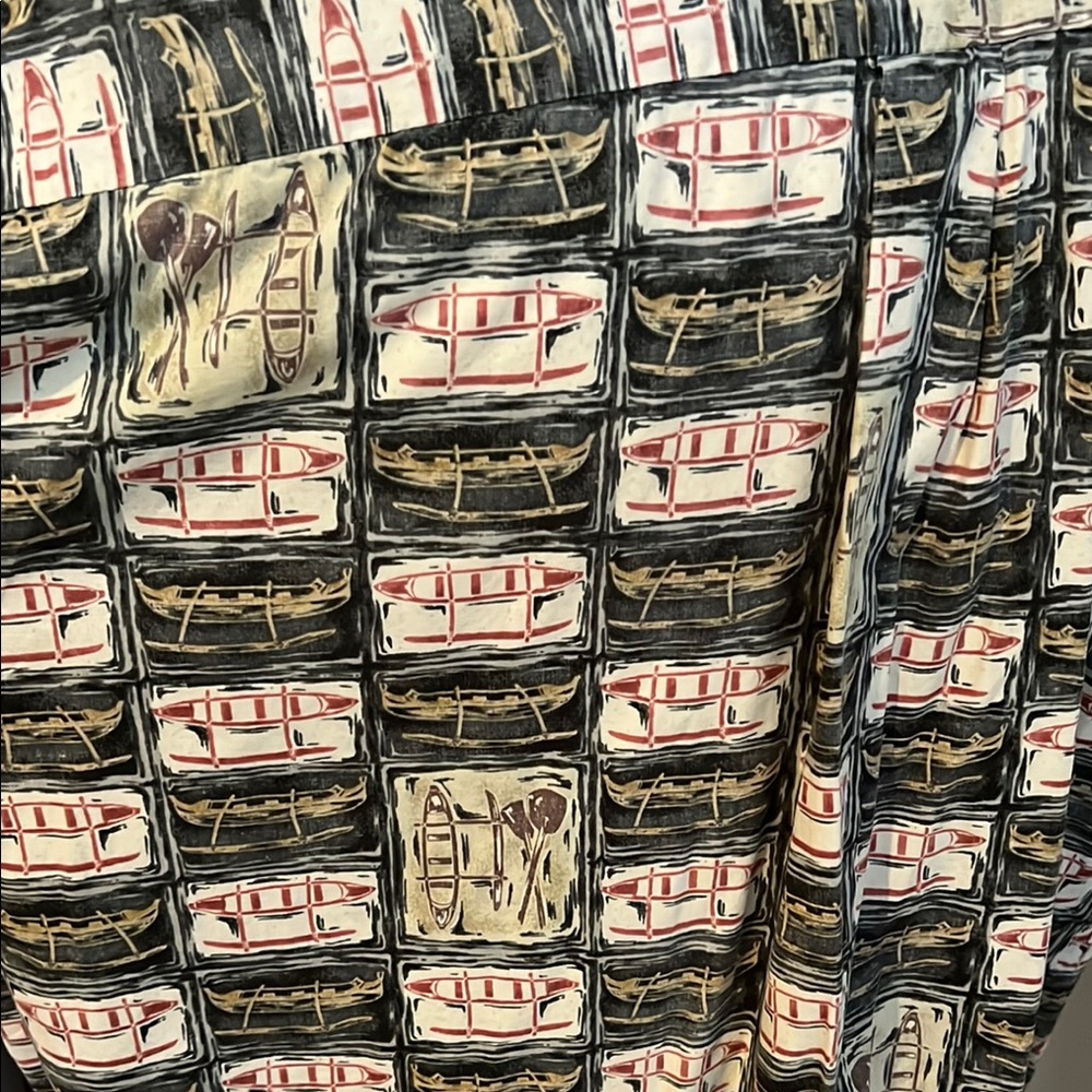 Bundle of 4 Canoe Themed Hawaiian Aloha Shirts